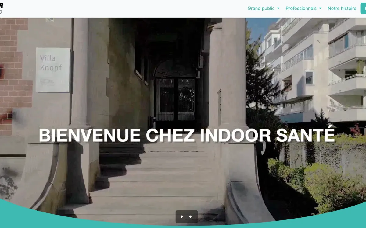 Aperçu de la plateforme de dons Indoor Santé